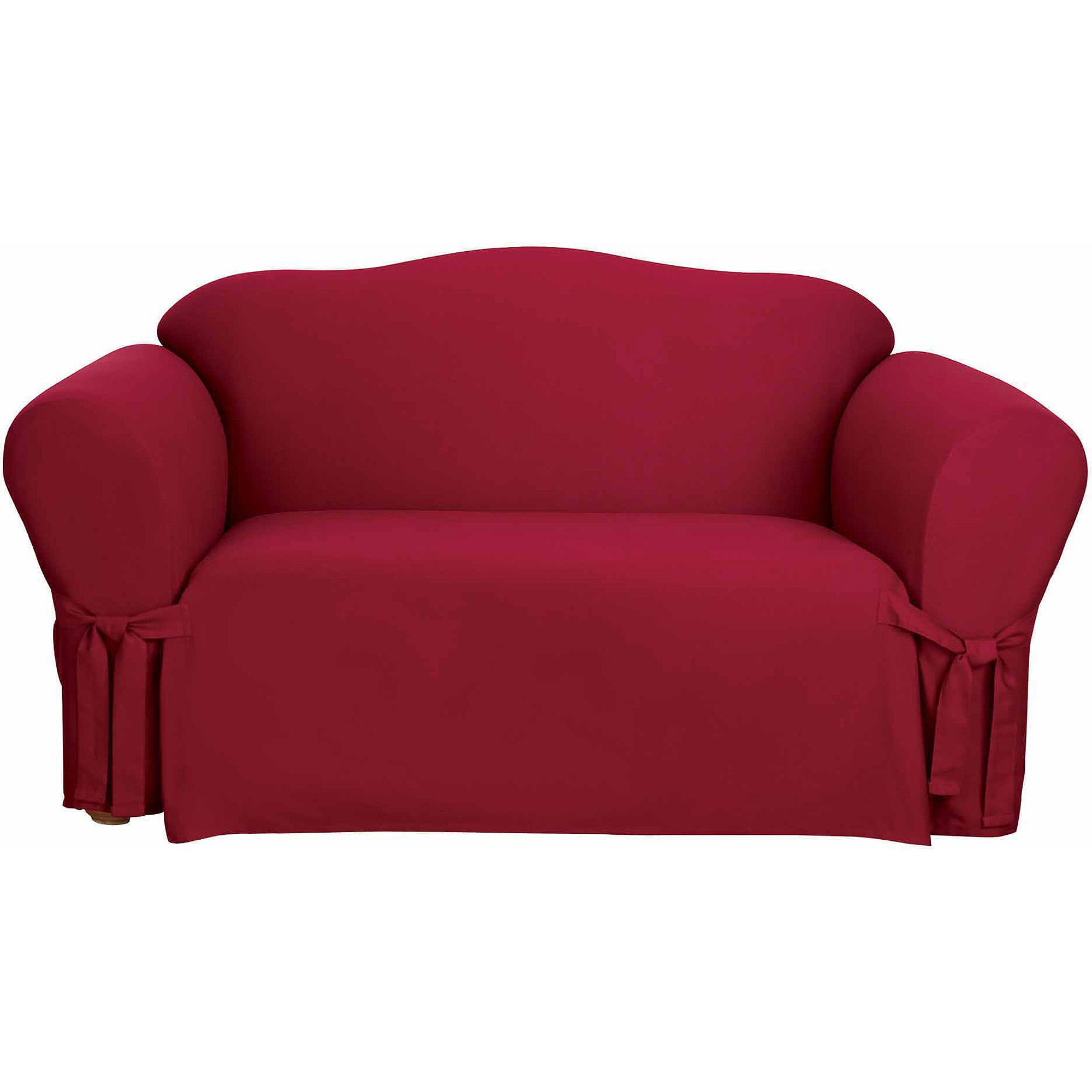 Sure Fit Cotton Duck Loveseat Slipcover - image 1 of 2