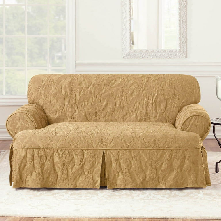 Tailored Slipcover for Loveseat with Attached Back – The Slipcover