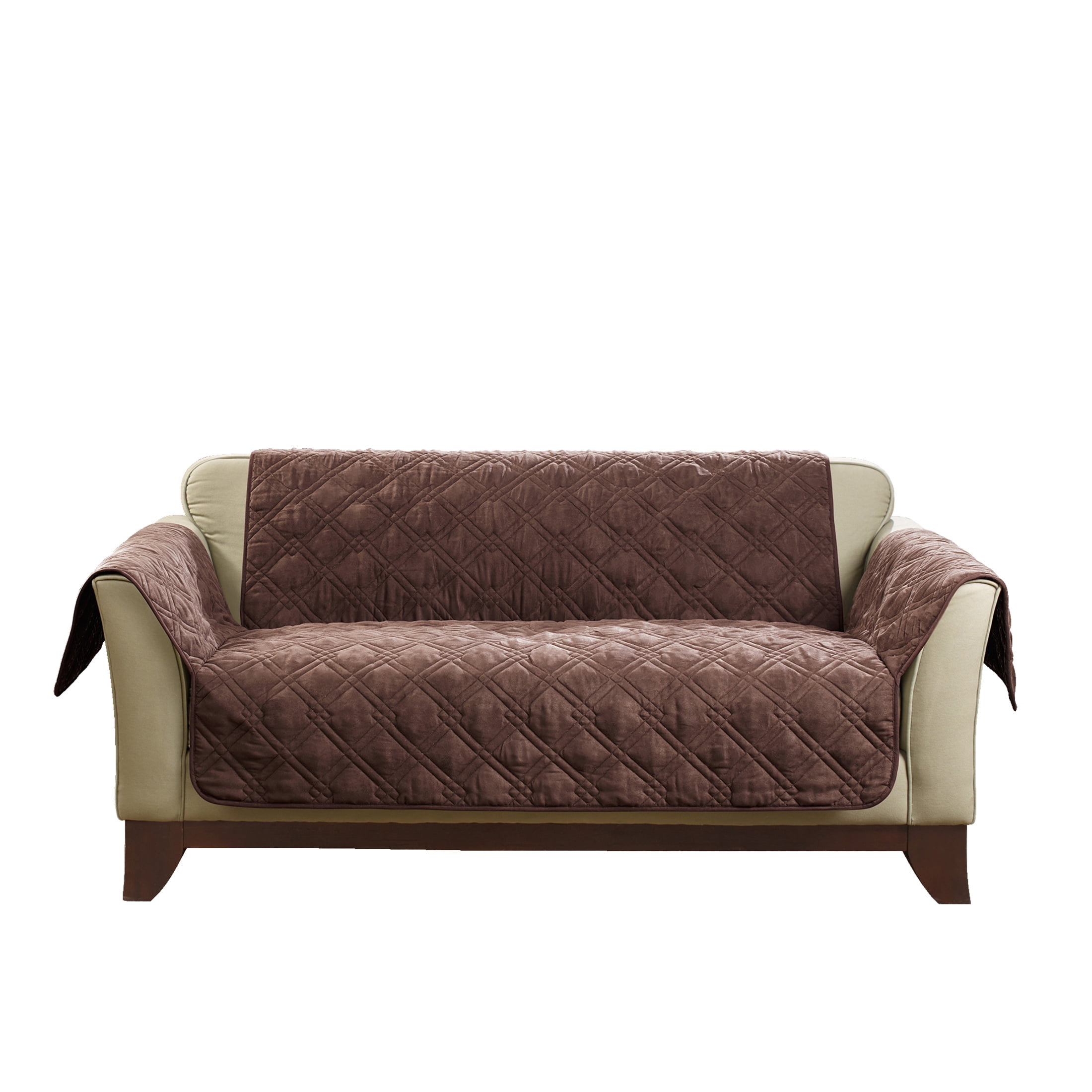 Sure Fit Microfiber Pet Loveseat Throw, Chocolate