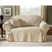 Sure Fit Scroll Classic Box Cushion Loveseat Slipcover