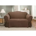 thumbnail image 1 of Sure Fit Soft Suede Loveseat Cover, 1 of 3