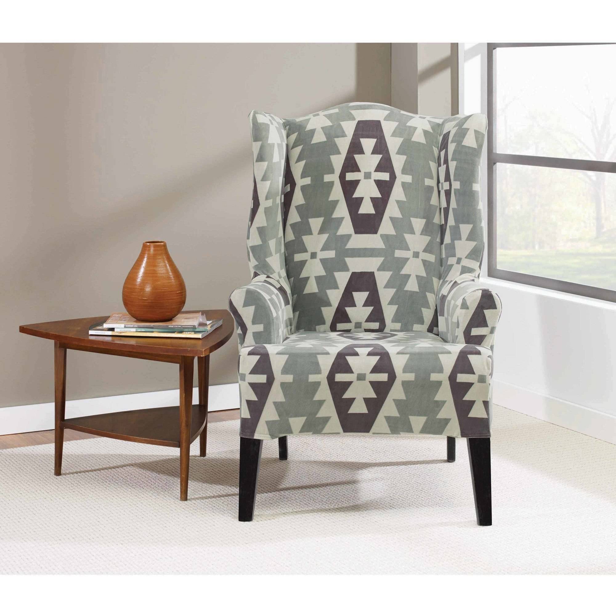 Sure Fit Stretch Kilim Wing Chair Slipcover