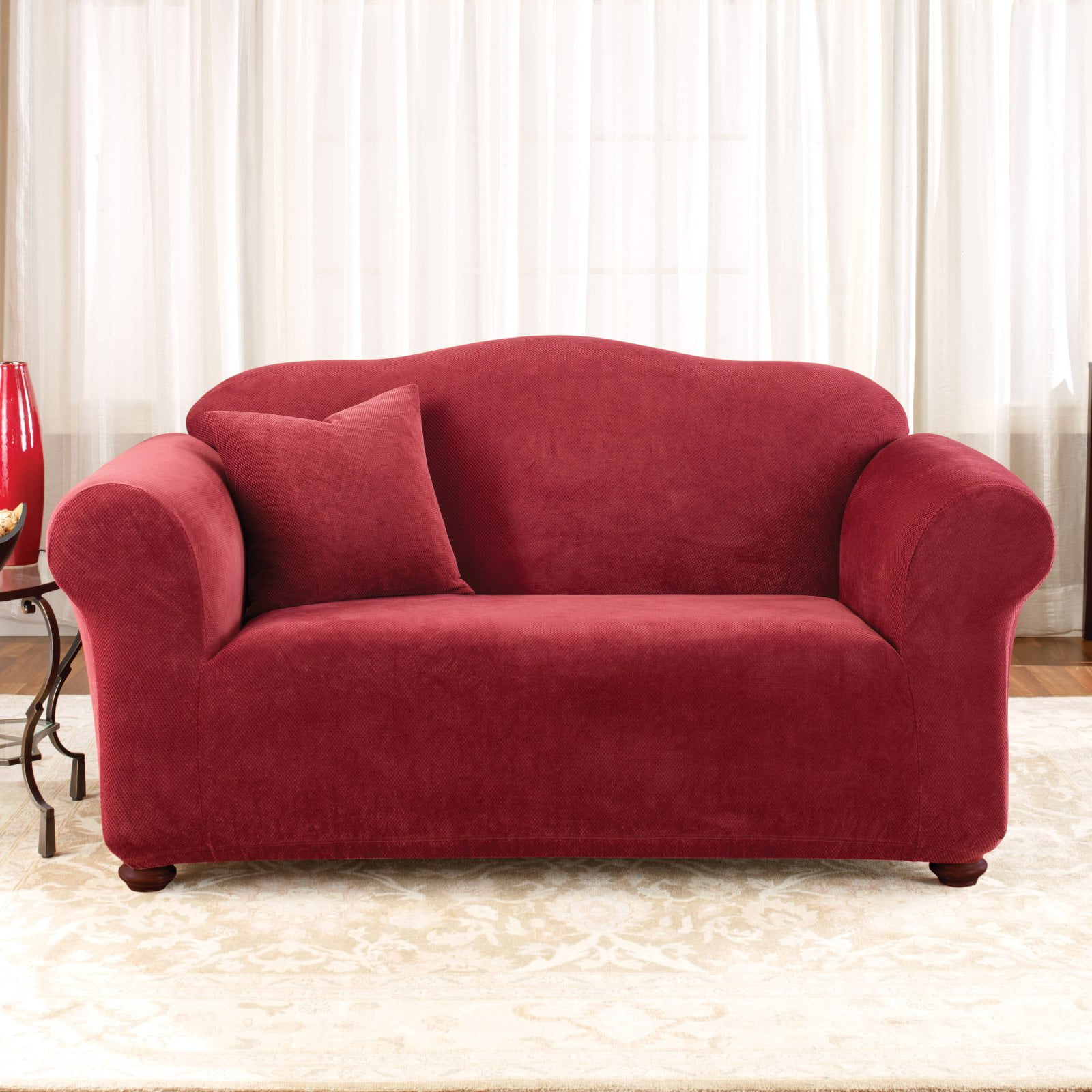 Sure Fit Stretch Pique Loveseat Slipcover