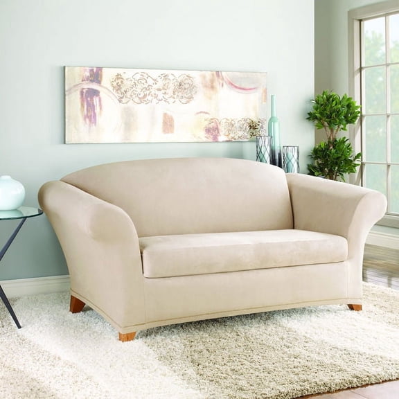 Sure Fit Stretch Suede Bench Seat 1pc Lo