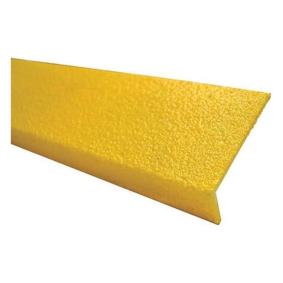 Sure-Foot Fiberglass Nosing HD Grit,3"x36",Yellow 9N12003X003608H