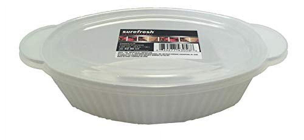White BPA-Free Oval Plastic Food Storage Jar Set