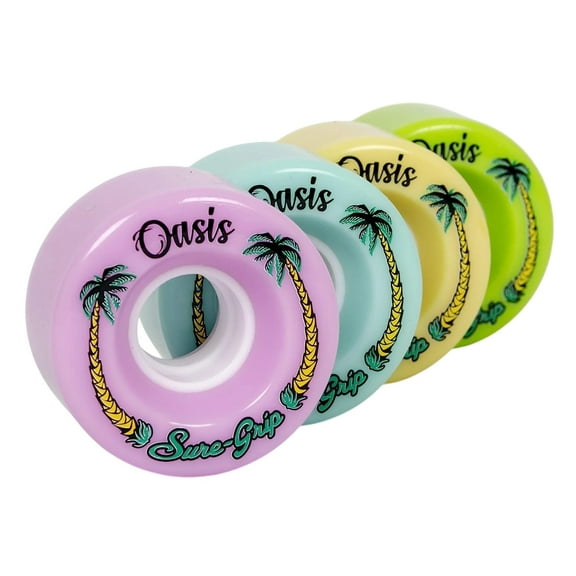Sure Grip Outdoor Roller Skate Wheels - Oasis (57mm x 33mm / 82A, Set of 8)