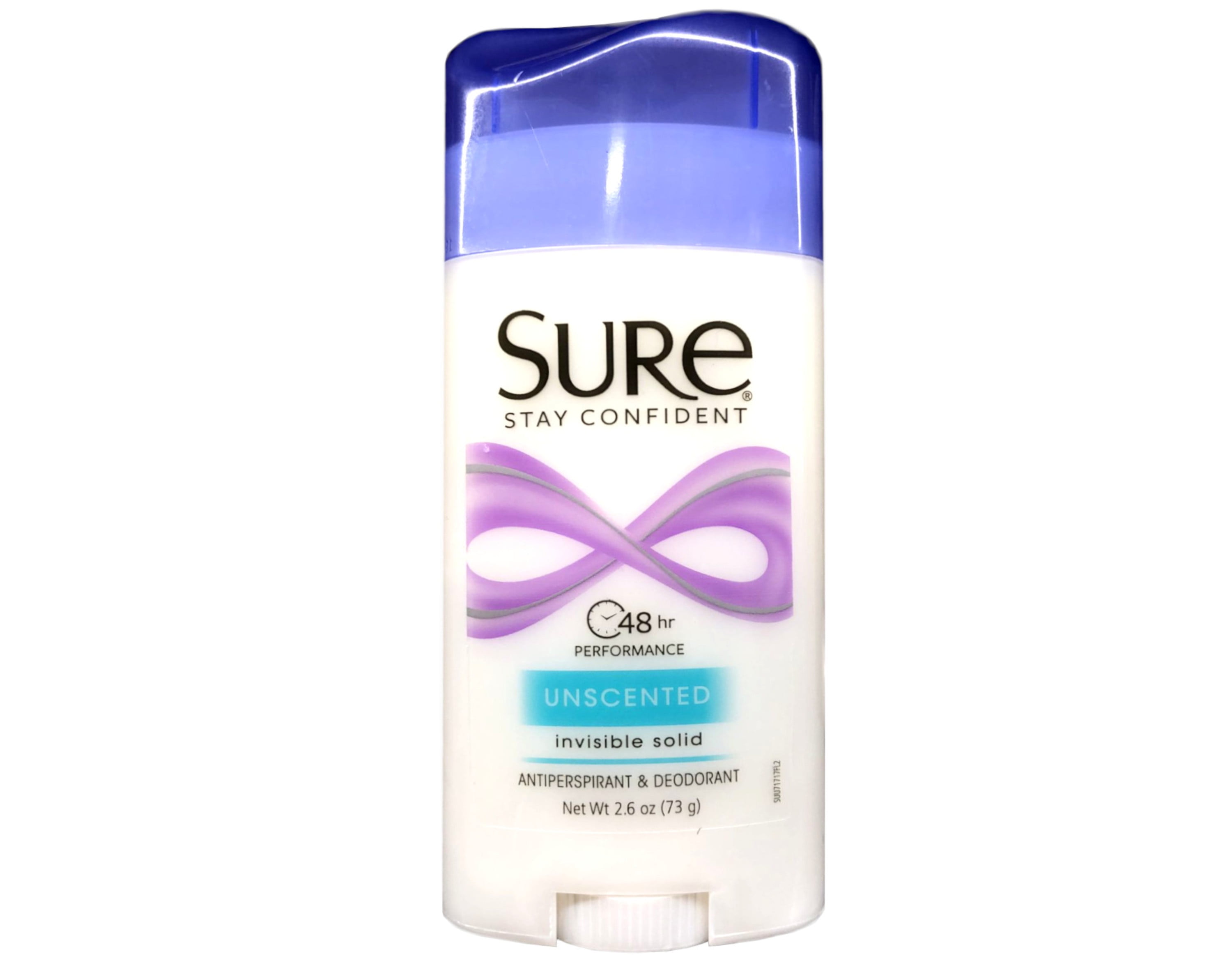 Sure Invisible Solid Anti-Perspirant & Deodorant Unscented - 2.6 oz (Pack of 8)