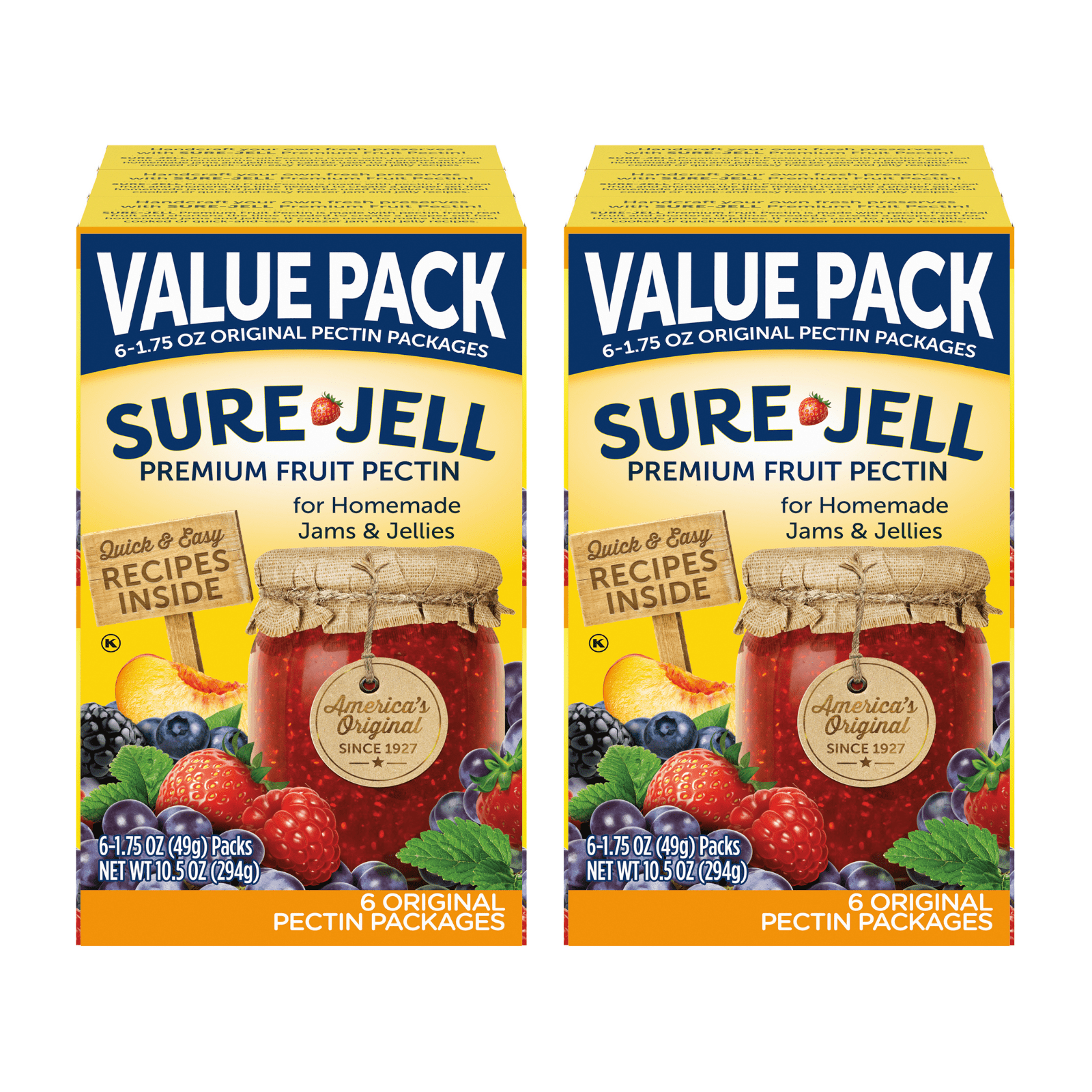 Sure Jel Original Premium Fruit Pectin Value Pack, 6 CT (2-Pack ...