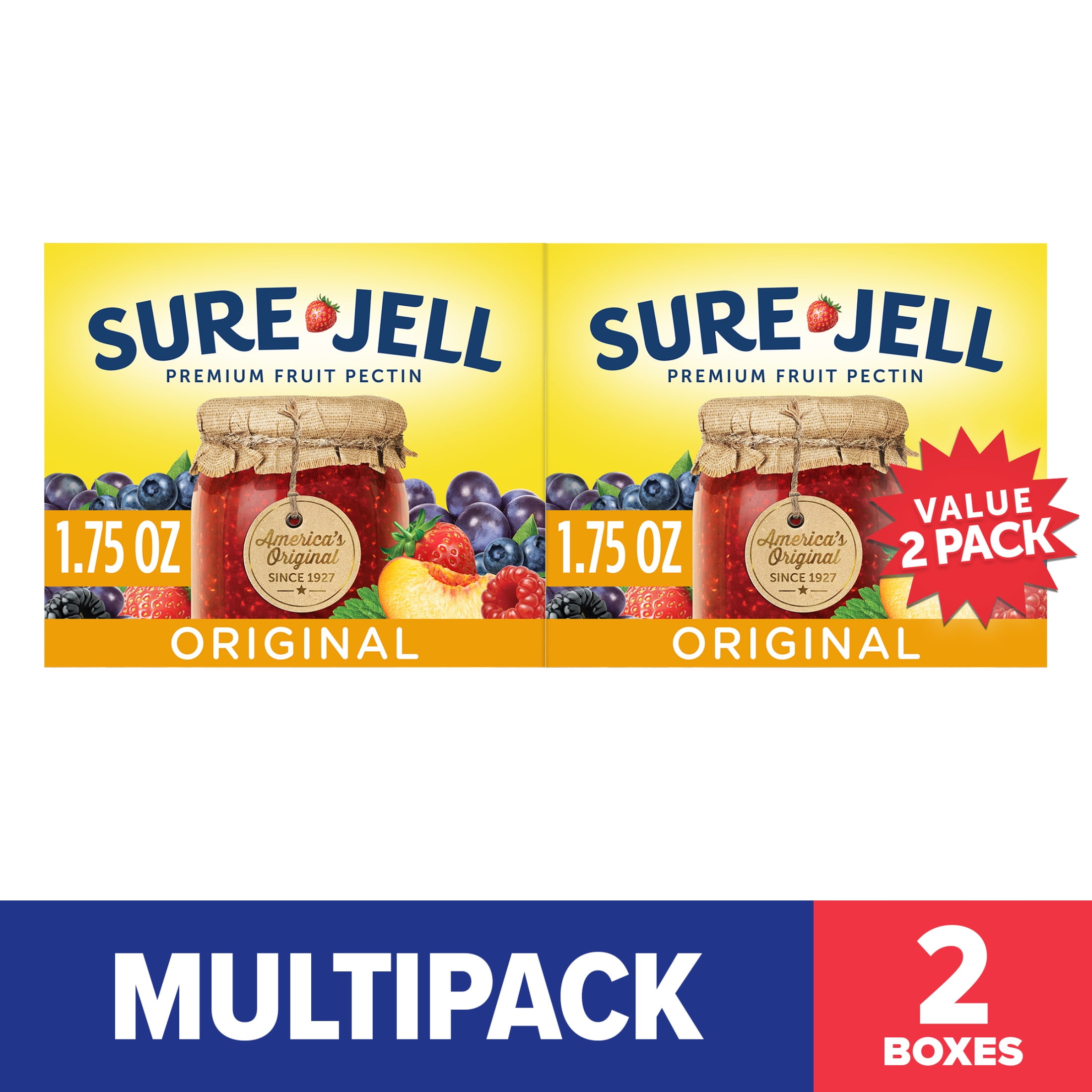 Sure Jell Original Fruit Pectin 2-Pack, Dry Gelling Agent for