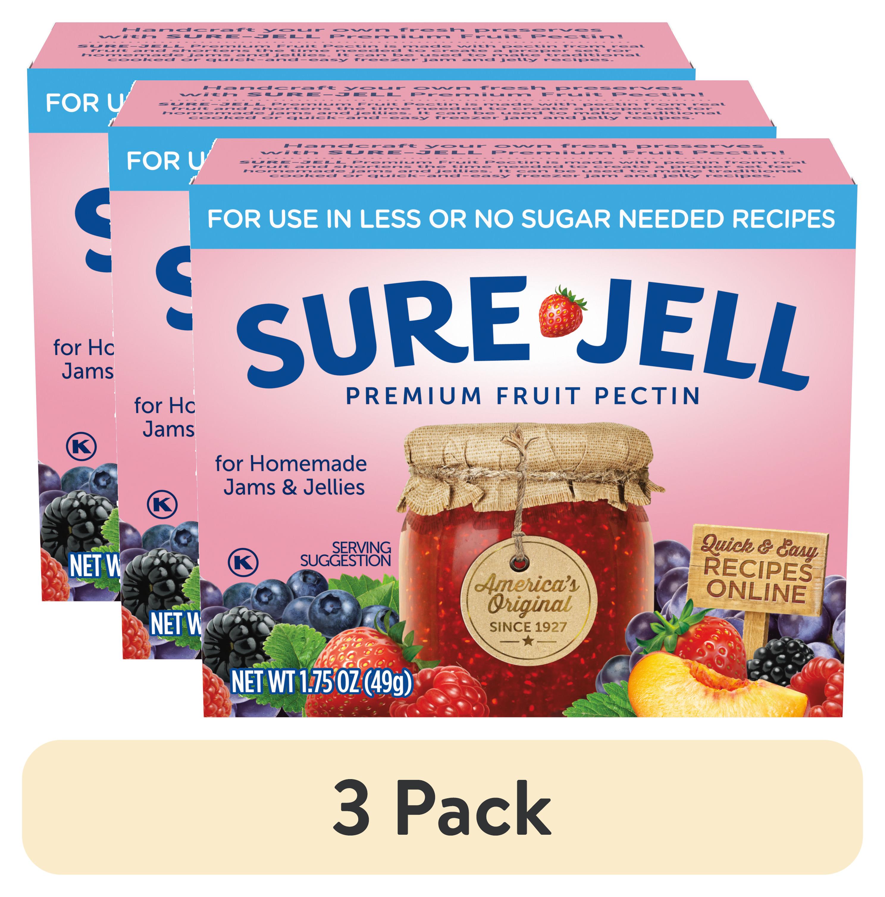 (3 pack) SureJell Premium Fruit Pectin for Less or No Sugar Needed
