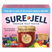 Sure-Jell Premium Fruit Pectin for Less or No Sugar Needed Recipes, 1.75 oz Box