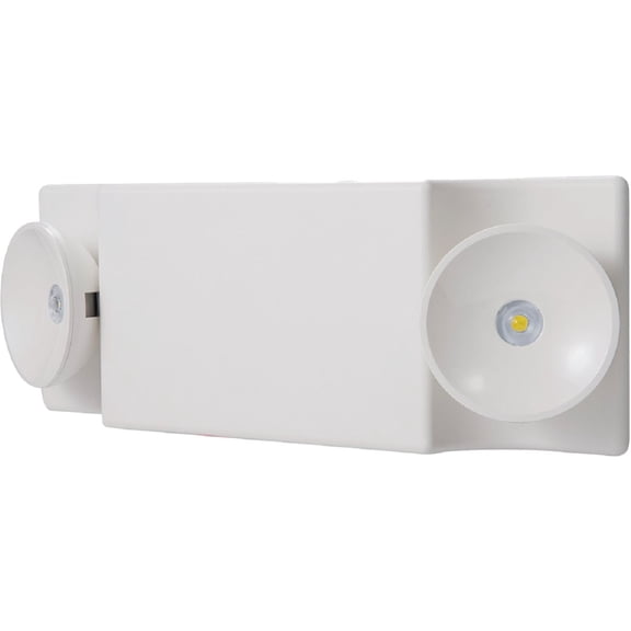 Sure-Lites 2-Head White Polycarbonate LED Emergency Light SEL17
