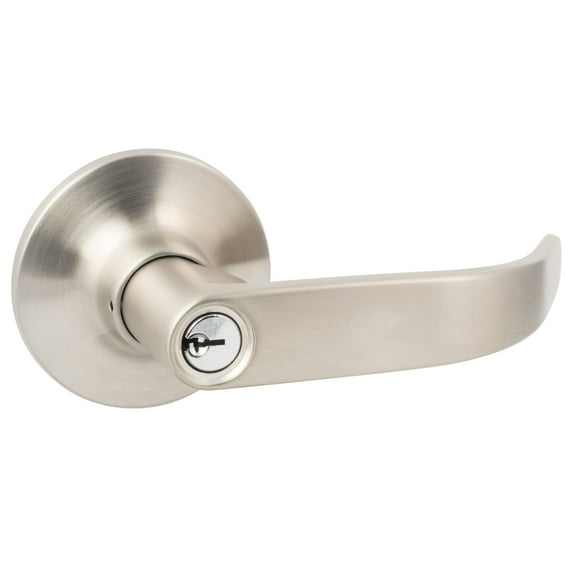 Sure-Loc Ad107 Alder Single Cylinder Keyed Entry Door Lever Set - Nickel