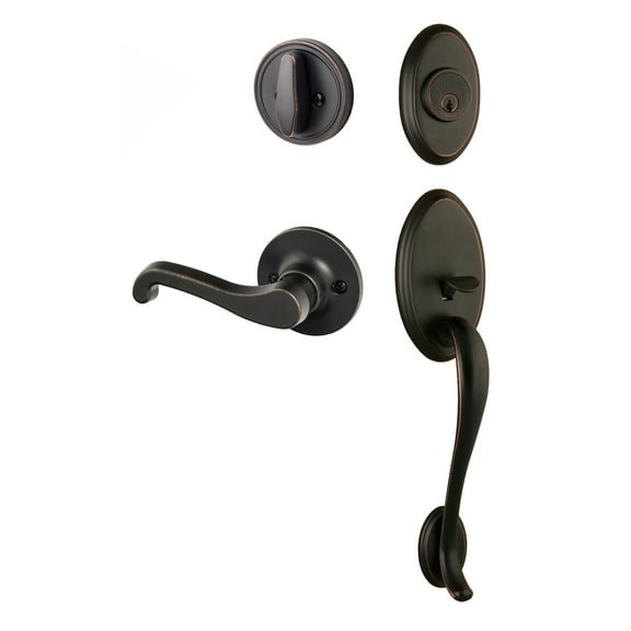 Sure-Loc An507-Sg Lh Aspen Left Handed Sectional Single Cylinder Keyed Entry Handleset -