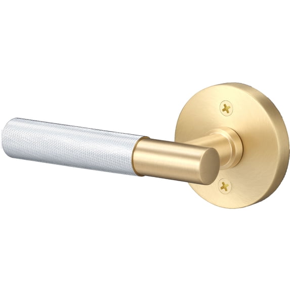 Sure-Loc AP100-RD SB GRIP-KN 26 Aspra Round Non-Turning One-Sided Dummy Door Lever - Satin