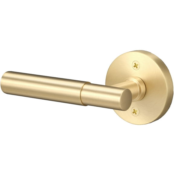 Sure-Loc Ap100-Rd Grip-Sm Aspra Round Non-Turning One-Sided Dummy Door Lever - Brass