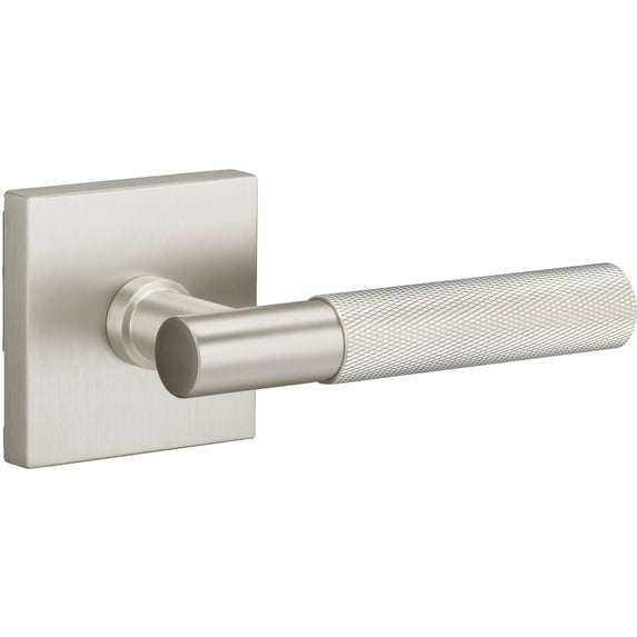Sure-Loc Ap100-Sq Grip-Kn Aspra Square Non-Turning One-Sided Dummy Door Lever - Nickel