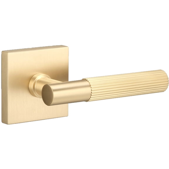 Sure-Loc AP100-SQ SB GRIP-SKN SB Aspra Square Non-Turning One-Sided Dummy Door Lever -