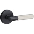 thumbnail image 1 of Sure-Loc AP101-RD FBL GRIP-KN 15 Aspra Round Passage Door Lever Set - Flat Black / Satin, 1 of 7