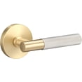 thumbnail image 1 of Sure-Loc AP101-RD SB GRIP-KN 15 Aspra Round Passage Door Lever Set - Satin Brass / Satin, 1 of 7