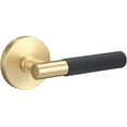 thumbnail image 1 of Sure-Loc AP101-RD SB GRIP-SKN FBL Aspra Round Passage Door Lever Set - Satin Brass / Flat, 1 of 7
