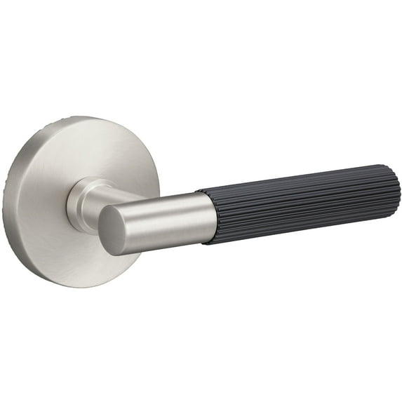 Sure-Loc AP101-RD 15 GRIP-SKN FBL Aspra Round Passage Door Lever Set - Satin Nickel / Flat
