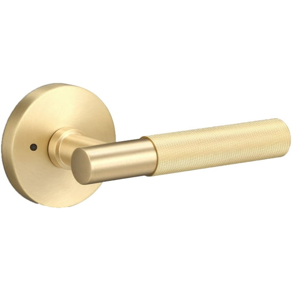 Sure-Loc Ap102-Rd Grip-Kn Aspra Round Privacy Door Lever Set - Brass