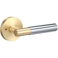 thumbnail image 1 of Sure-Loc AP102-RD SB GRIP-SM 26 Aspra Round Privacy Door Lever Set - Satin Brass /, 1 of 7