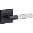thumbnail image 1 of Sure-Loc AP102-SQ FBL GRIP-KN 15 Aspra Square Privacy Door Lever Set - Flat Black / Satin, 1 of 7