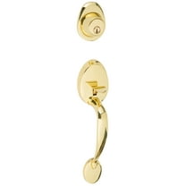 Sure-Loc At507 Alta Sectional Single Cylinder Keyed Entry Exterior Pack Handleset - Brass