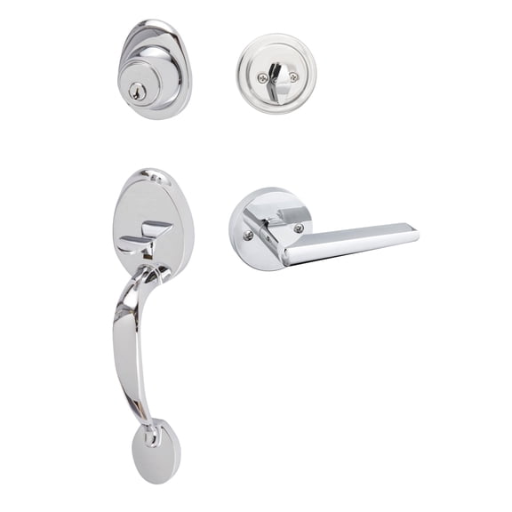 Sure-Loc AT507-BS-RD 26 Alta Sectional Single Cylinder Keyed Entry Handleset - Chrome