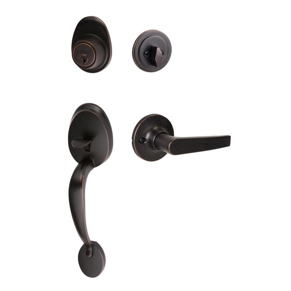 Sure-Loc AT507-CD 11P Alta Sectional Single Cylinder Keyed Entry Handleset - Bronze