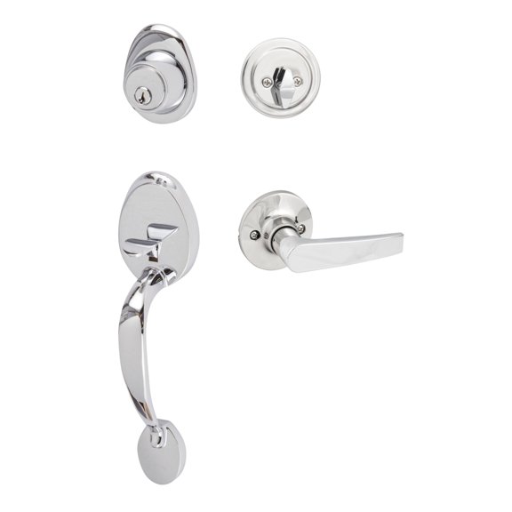 Sure-Loc At507-Cd Alta Sectional Single Cylinder Keyed Entry Handleset - Chrome