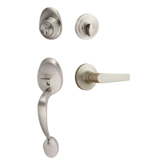 Sure-Loc At507-Cd Alta Sectional Single Cylinder Keyed Entry Handleset - Nickel
