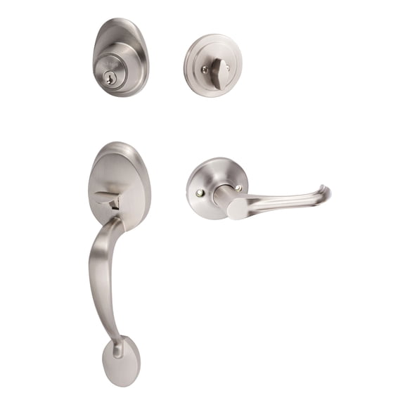 Sure-Loc AT507-HA 15 Alta Sectional Single Cylinder Keyed Entry Handleset - Nickel