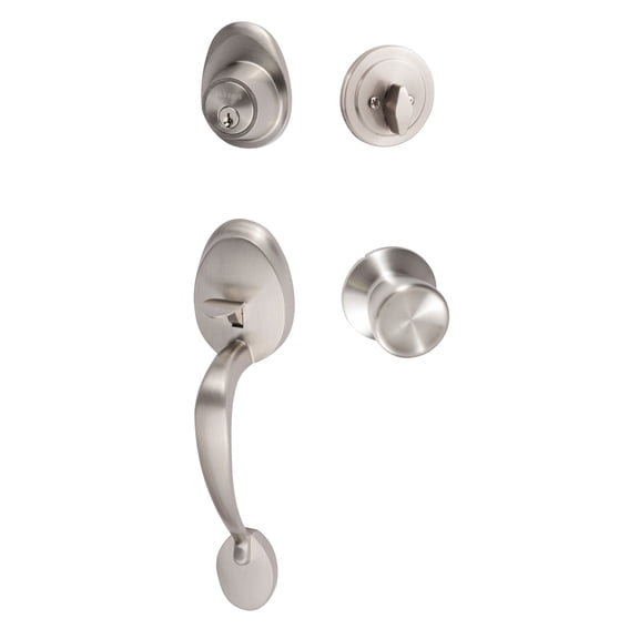 Sure-Loc AT507-TA 15 Alta Sectional Single Cylinder Keyed Entry Handleset - Nickel