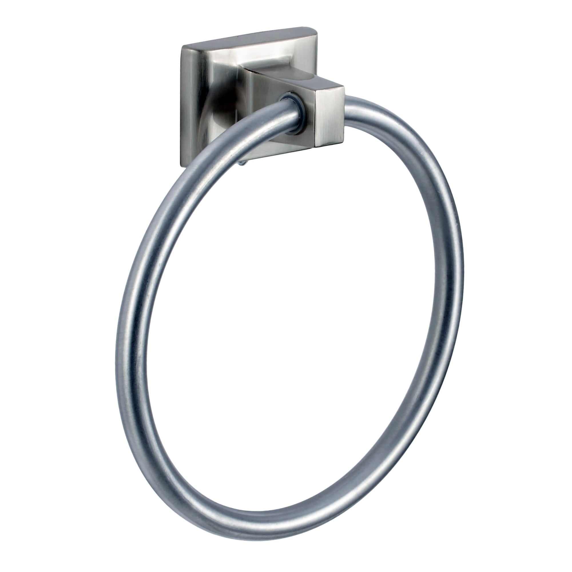 Sure-Loc Boulder Bath Towel Ring - Satin Nickel Finish, Surface Mount Bathroom Hardware 3 thumbnail image