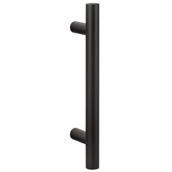 Sure-Loc Barn Door Ladder Handle, Single-Sided 12" Flat Black Matte