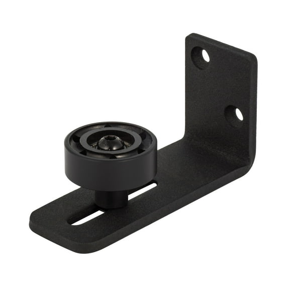 Sure-Loc Barn-Rgd Wall Mounted Barn Track Roller Guide - Black