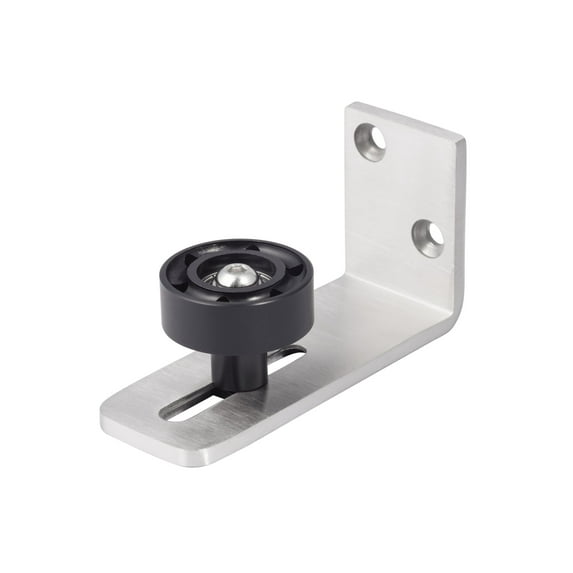 Sure-Loc Barn-Rgd Wall Mounted Barn Track Roller Guide - Nickel