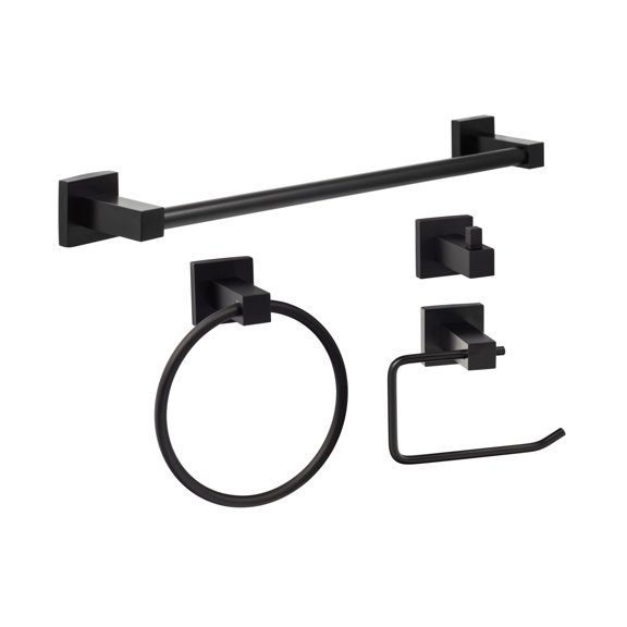 Sure-Loc BD-SET-PH1 FBL Baden 4 Piece Bathroom Package - Black