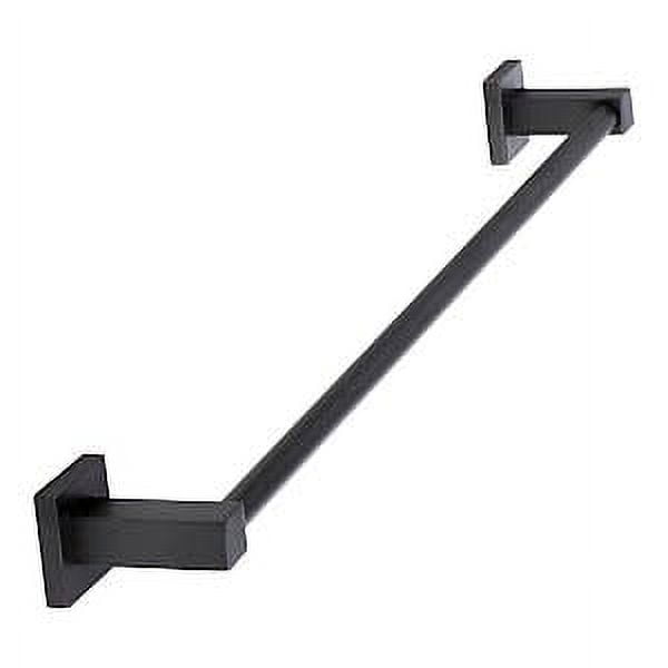 Flat Black 18-Inch Wall Mounted Towel Bar