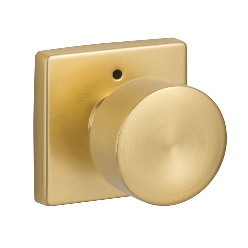 Sure-Loc BG102-SQ SB Bergen Privacy Door Knob Set - Brass
