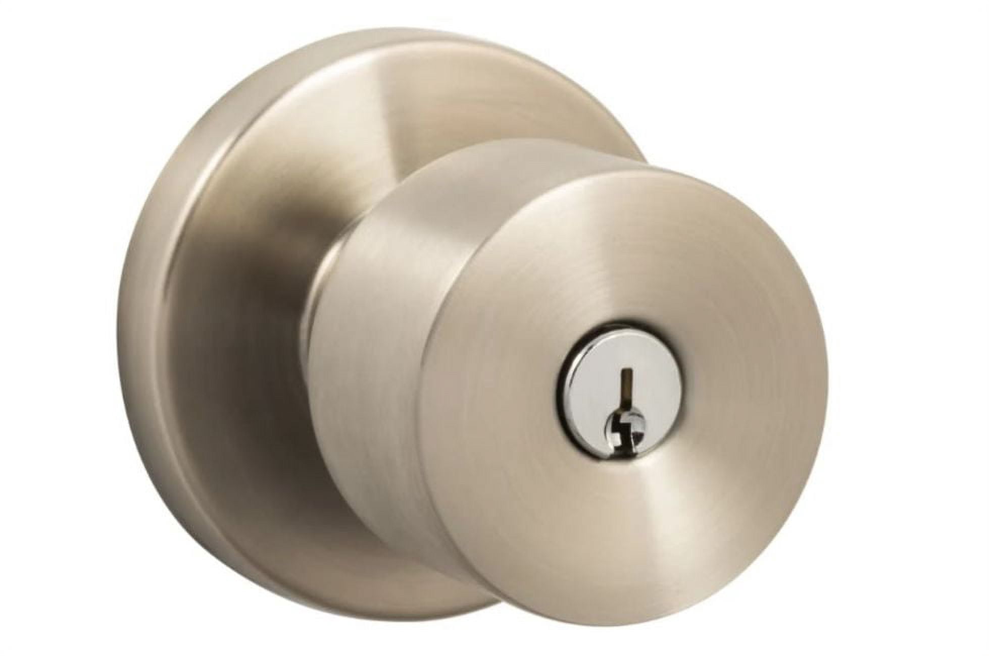 Sure-Loc BG107 32D Bergen Single Cylinder Keyed Entry Door Knob Set - Satin Stainless