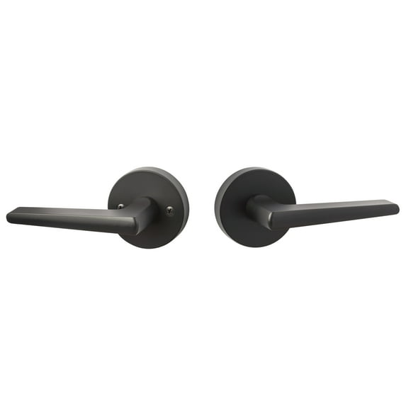 Sure-Loc BS101-RD FBL Basel Passage Door Lever Set - Black