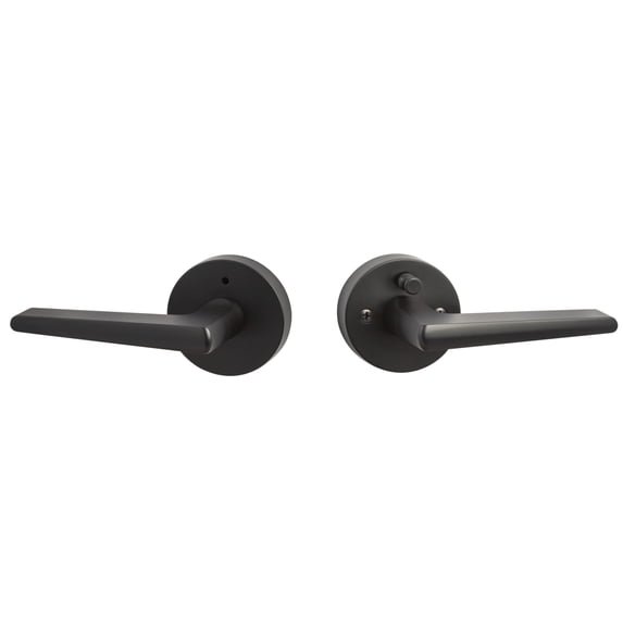 Sure-Loc BS102-RD FBL Basel Privacy Door Lever Set - Black