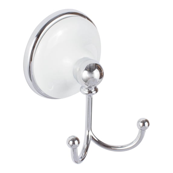 Sure-Loc Bt-Rh1 Brighton Robe Hook - Polished Chrome / White Porcelain