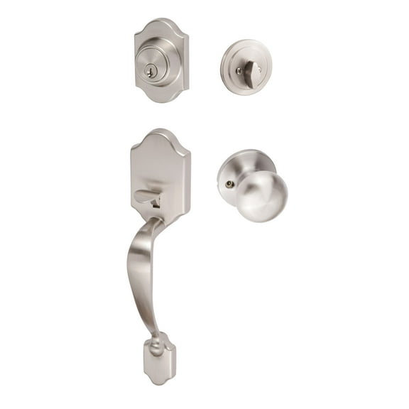 Sure-Loc Cr507-Du-Rd Coral Sectional Single Cylinder Keyed Entry Handleset - Nickel