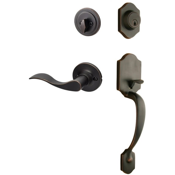 Sure-Loc CR507-SB LH 11P Coral Left Handed Sectional Single Cylinder Keyed Entry Handleset